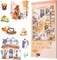 Scrapbook Sticker Book – 20 Sheets Pre-Cut Journaling Stickers, Aesthetic Watercolor PET Stickers for Junk Journals, Scrapbooking, DIY Arts & Crafts for Adults